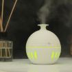 Wood Grain USB Humidifier & Aromatherapy Lamp with Remote Control (White) - 1