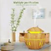 Wood Grain USB Humidifier & Aromatherapy Lamp with Remote Control (White) - 4
