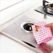 Ultra-thin Fibre Gas Furnace Stovetop Cleaning Pads, 27x27cm, Beige, 2PCS - 5