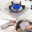 4 PCS Black Gas Furnace Stovetop Cleaning Pads, 27x27 cm Ultra-thin Fiber - 7