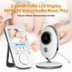 VB605 Wireless Baby Monitor - 2.4" LCD, Two-Way Talk, Night Vision, White - 5