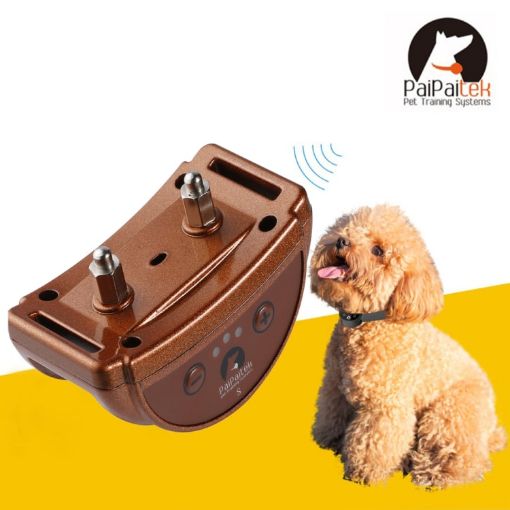 PD258 Automatic Anti Barking Collar for Dogs, S Size, Coffee Color - 1