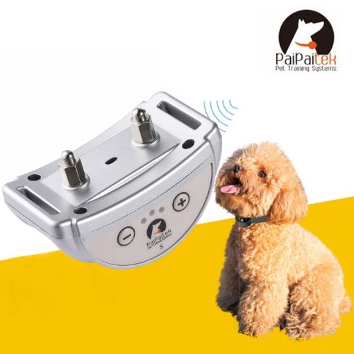PD258 Automatic Anti Barking Collar for Dogs, S Size, Silver - 1