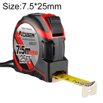 Aoben 7.5m Retractable Measuring Tape, 25mm Wide Mini Pull Ruler - 1
