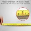 Aoben 10m Retractable Measuring Tape, 25mm Wide Mini Pull Ruler - 4