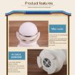 USB Charging Aromatherapy Humidifier with LED Light, 95ml, Mint Green - 5