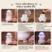 USB Charging Aromatherapy Humidifier with LED Light, 95ml Water Tank - 6