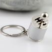 Silver Six-speed Manual Shift Gear Keychain Key Ring Holder - 4