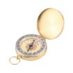 Golden Luminous Brass Pocket Compass for Camping & Hiking - Portable Guide - 1