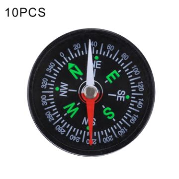 10 PCS 40mm Outdoor Camping Hiking Compass, Random Color Delivery - 1