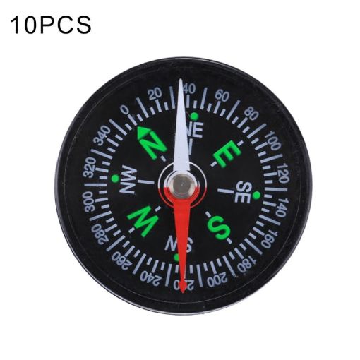10 PCS 40mm Outdoor Camping Hiking Compass, Random Color Delivery - 1