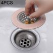 4 PCS Kitchen Drain Cleaning Basket, 11cm, Anti-Blocking, Random Color - 1