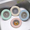 4 PCS Kitchen Drain Cleaning Basket, 11cm, Anti-Blocking, Random Color - 8