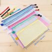 B5 Zipper Plastic Mesh Stationery Bag, 28x21cm, Random Color Delivery - 5