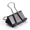 19mm Black Metal Paper Clips 100PCS for Office Notes and Letters - 2