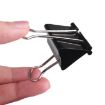 19mm Black Metal Paper Clips 100PCS for Office Notes and Letters - 3