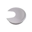 2 PCS Zinc Alloy Desk Hole Covers, 35mm Diameter, Brushed Steel - 2
