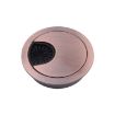 2 PCS Zinc Alloy Desk Hole Cover, 50mm Diameter, Red Bronze Finish - 2