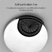 2 PCS Zinc Alloy Desk Hole Cover, 53mm Diameter, Matte Black - 3