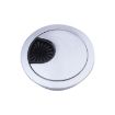2 PCS Zinc Alloy Desk Hole Cover, 53mm Diameter, Bright Gold Finish - 2