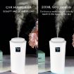 Compact Small-3 2W Humidifier with LED Night Light, 260ml Tank (White) - 7