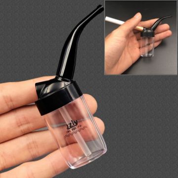 JY-101 2 PCS Recycled Mini Cigarette Filter Water Pipe (Black) - 1