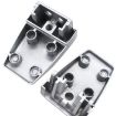 Space Aluminum Alloy Desk Screen Clamps - 2 PCS (Black) - 3