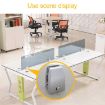 Space Aluminum Desk Screen Clamps - 2 PCS, White Screen Baffle - 7
