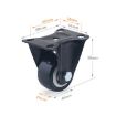 2 PCS 1.5" Silent Directional Wheels for Furniture Cabinet Coffee Table - 2