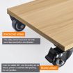2 PCS 1.5" Silent Directional Wheels for Furniture Cabinet Coffee Table - 4