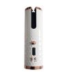 Wireless USB Charging Automatic Hair Curler with LCD Display - White - 2