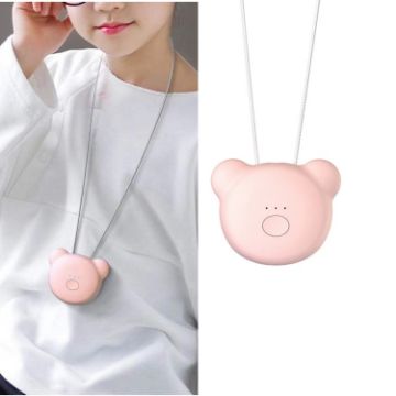Kids Air Purifier - Mini Bear Style, PM2.5 Removal, Pink, Formaldehyde Filter - 1