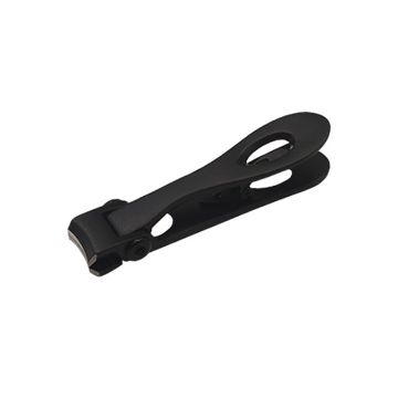 Stainless Steel Nail Clipper Nipper, Size S, 6.9 x 1.3cm (Black) - 1