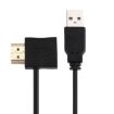 50cm HDMI Female & Male to USB 2.0 Male Adapter Cable - 3