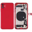 iPhone 11 Red Battery Back Cover Assembly with Buttons & Charging Module - 1