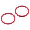 iPhone 12 Rear Camera Glass Lens Protector Ring 2 PCS - Red - 3