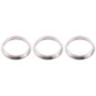 iPhone 12 Pro Rear Camera Lens Protector Ring 3 PCS Silver - 4