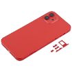 iPhone 12 Red Back Housing Cover with SIM Tray, Side Keys & Camera Lens - 2