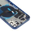 iPhone 12 Blue Battery Back Cover with Keys, Tray, Flex Cable & Charging - 4