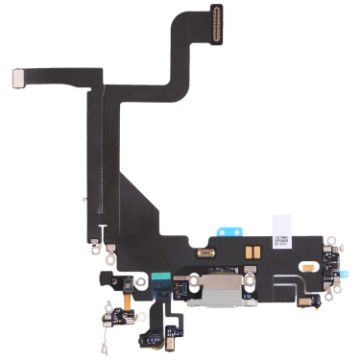 iPhone 13 Pro Silver Charging Port Flex Cable - Original Replacement - 1