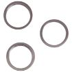 iPhone 13 Pro Rear Camera Glass Lens Protector Ring - 3 PCS Black - 1