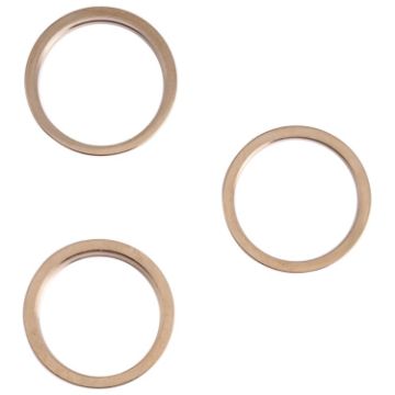 iPhone 13 Pro Gold Rear Camera Lens Protector Ring - 3 PCS Set - 1