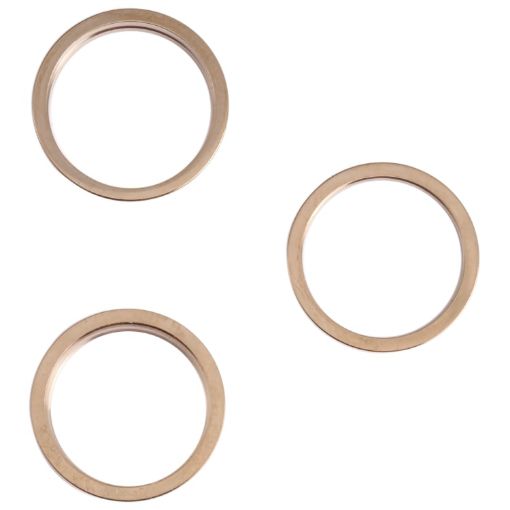 iPhone 13 Pro Gold Rear Camera Lens Protector Ring - 3 PCS Set - 1