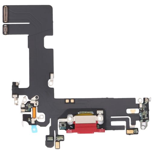 iPhone 13 Charging Port Flex Cable - Red Replacement Part - 1