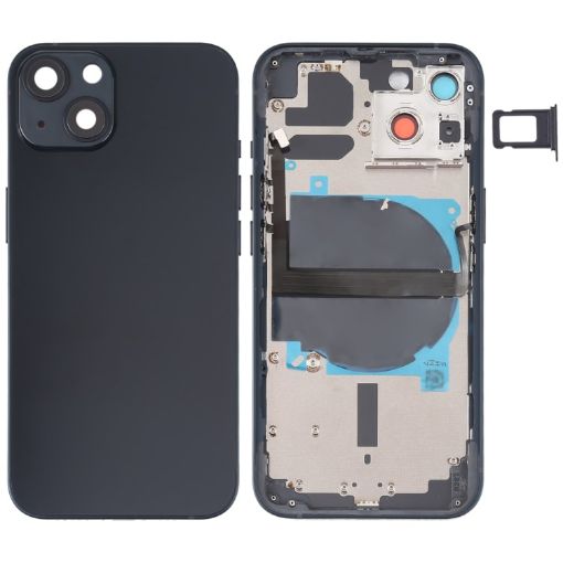 iPhone 13 Battery Back Cover with Keys, Card Tray, Flex Cable, Wireless Charging - 1