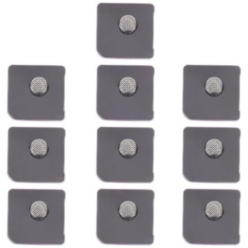 iPhone 12 mini Microphone Dustproof Mesh 10 PCS (White) - 1