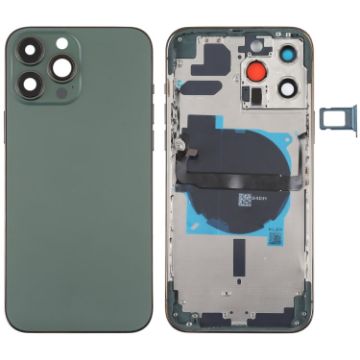 iPhone 13 Pro Max Green Battery Back Cover with Keys & Charging Module - 1