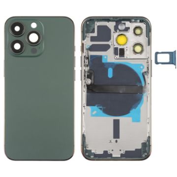 iPhone 13 Pro Green Battery Back Cover with Keys, Tray & Flex Cable - 1
