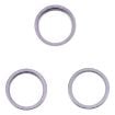 iPhone 14 Pro Rear Camera Glass Lens Protector Ring 3PCS Deep Purple - 1