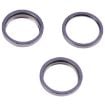 iPhone 14 Pro Rear Camera Glass Lens Protector Ring 3PCS Deep Purple - 2